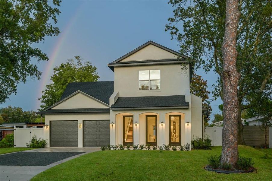 Front exterior of a new home in , Winter Park, FL, highlighting curb appeal (Image 2).