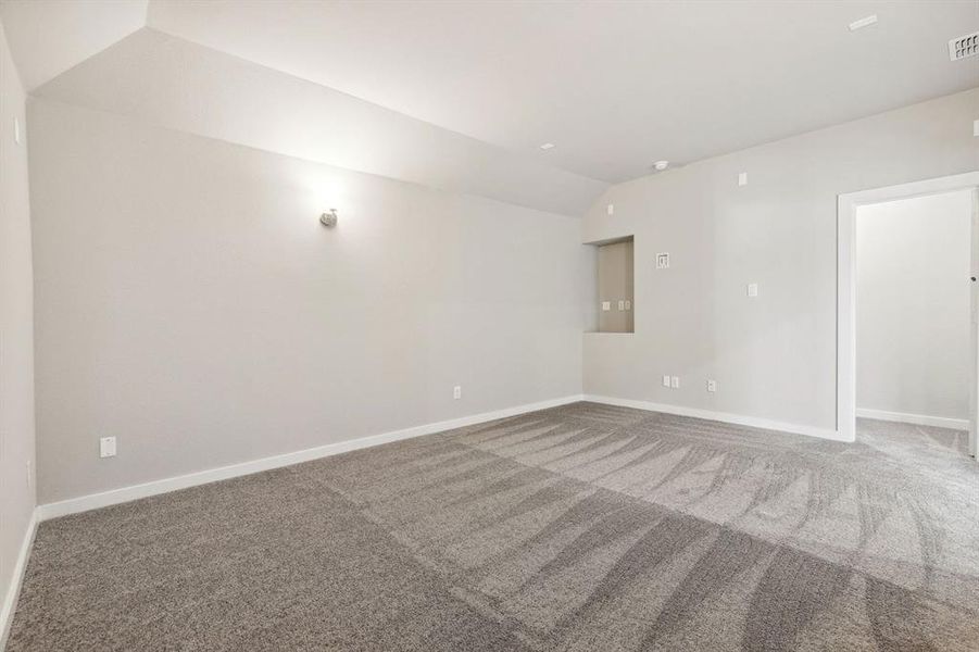 Media Room in the Morrison home plan by Trophy Signature Homes – REPRESENTATIVE PHOTO Media Room in the Morrison home plan by Trophy Signature Homes – REPRESENTATIVE PHOTO