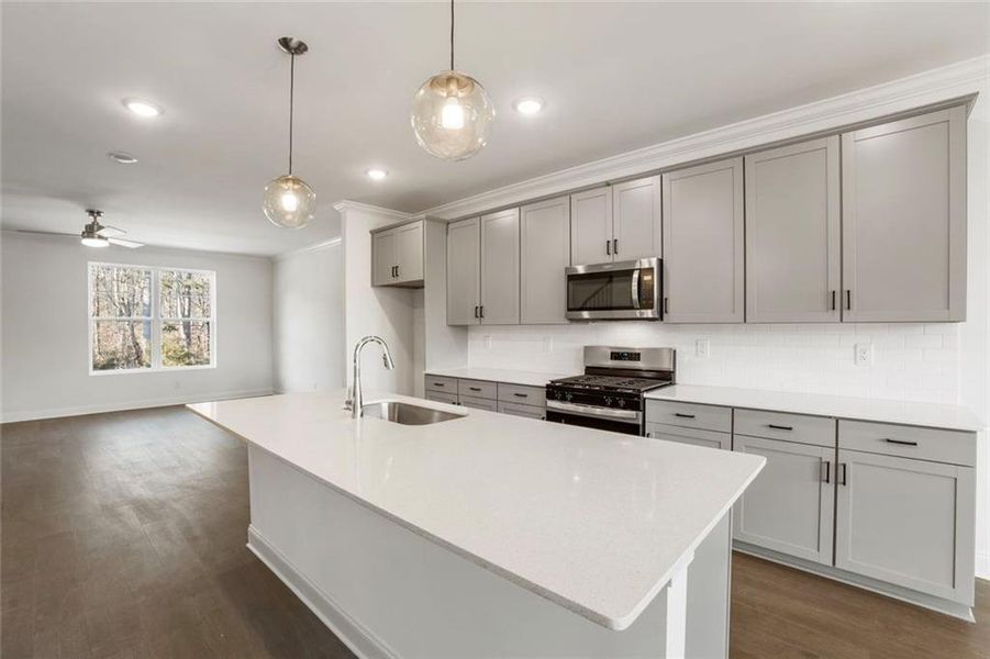 Furnished interior view inside a new home in , Sugar Hill (Image 13).