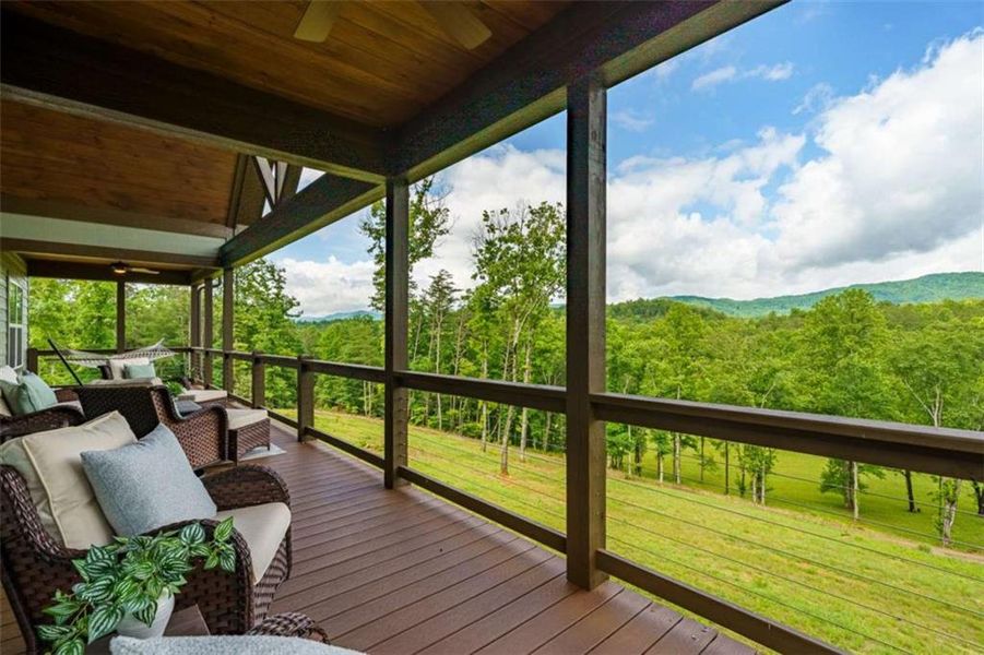 Exterior details and patio area of a home in , Blue Ridge (Image 27). Exterior details and patio area of a home in , Blue Ridge (Image 27).