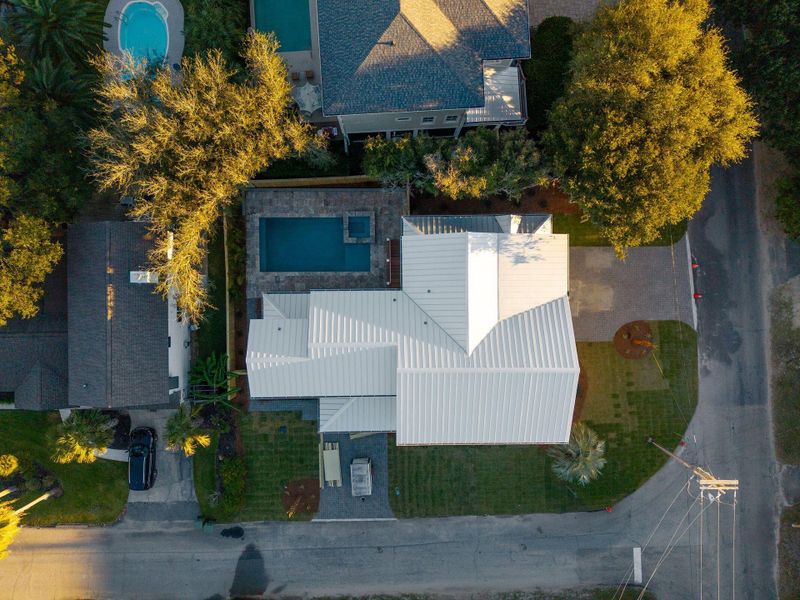 Front exterior of a new home in , Isle Of Palms, SC, highlighting curb appeal (Image 29). Front exterior of a new home in , Isle Of Palms, SC, highlighting curb appeal (Image 29).