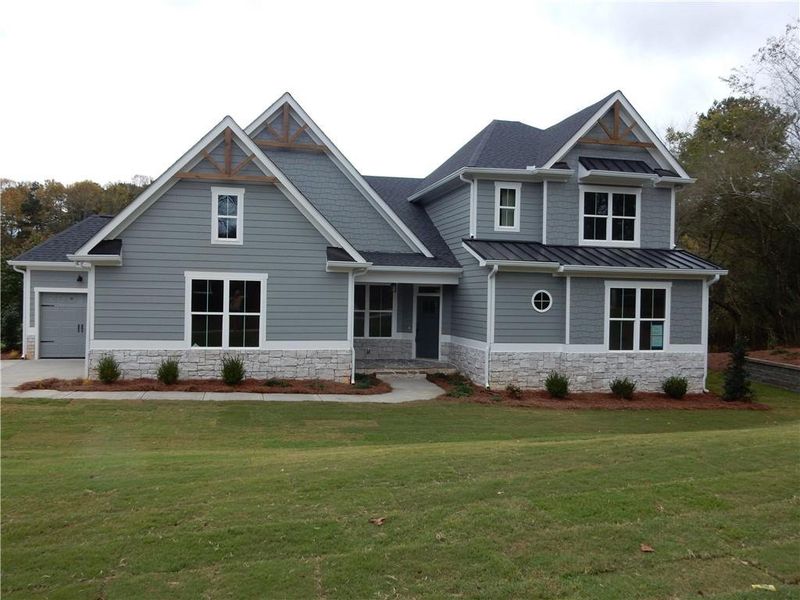 Front exterior of a new home in , Demorest, GA, highlighting curb appeal (Image 2).
