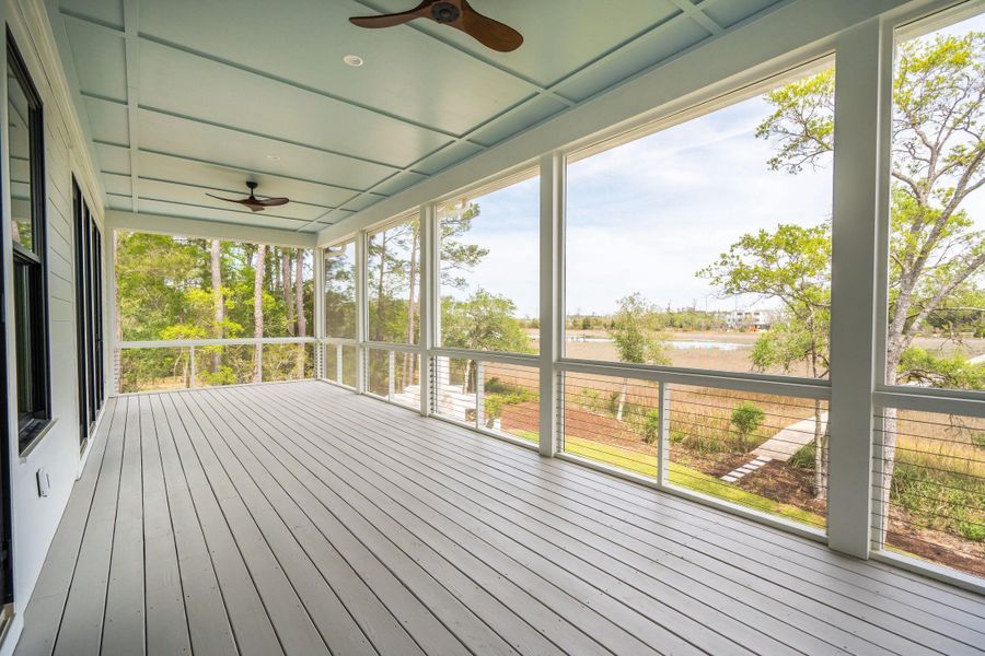 Exterior details and patio area of a home in , Johns Island (Image 37).