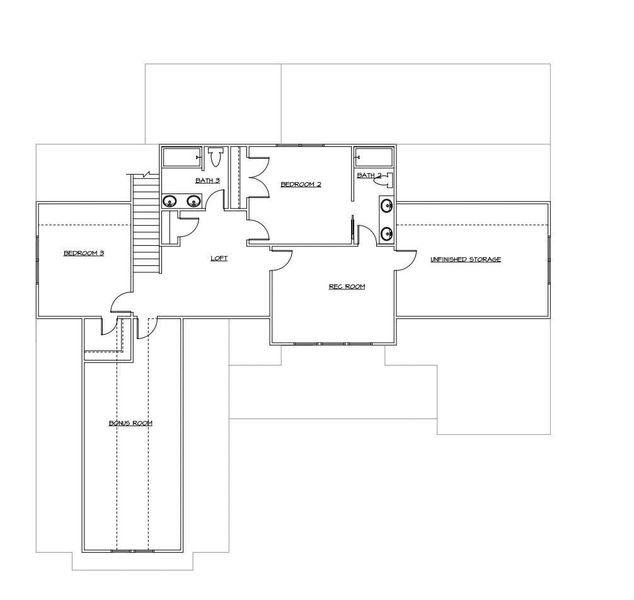 2D floor plan layout of this home in , Waxhaw, NC (Image 10).