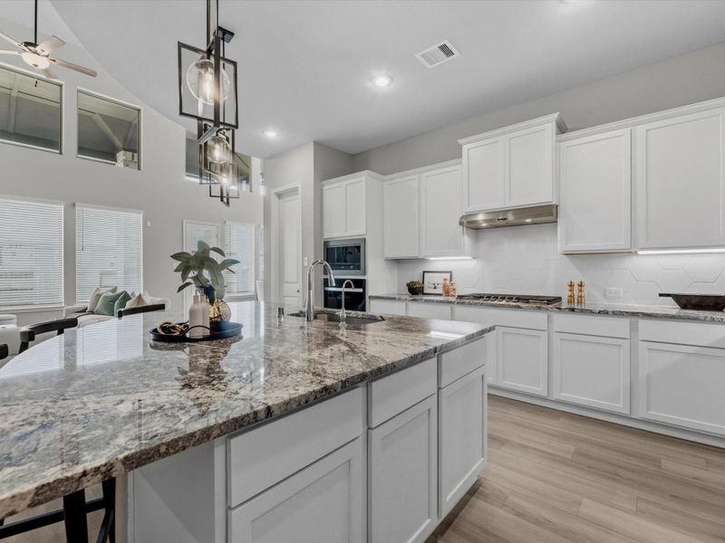 Furnished interior view inside a new home in Coastal Point, League City (Image 4).