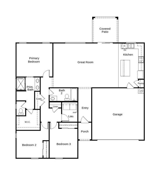 2D floor plan layout of this home in Entrada del Oro Classics, Gold Canyon, AZ (Image 2). 2D floor plan layout of this home in Entrada del Oro Classics, Gold Canyon, AZ (Image 2).