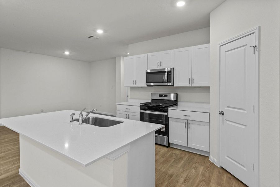 Furnished interior view inside a new home in Trace, San Marcos (Image 4).