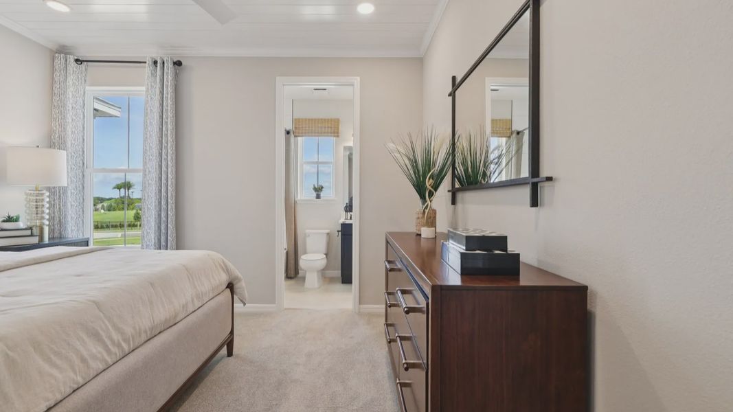 Furnished interior view inside a new home in Isla Mirada, San Antonio (Image 33).