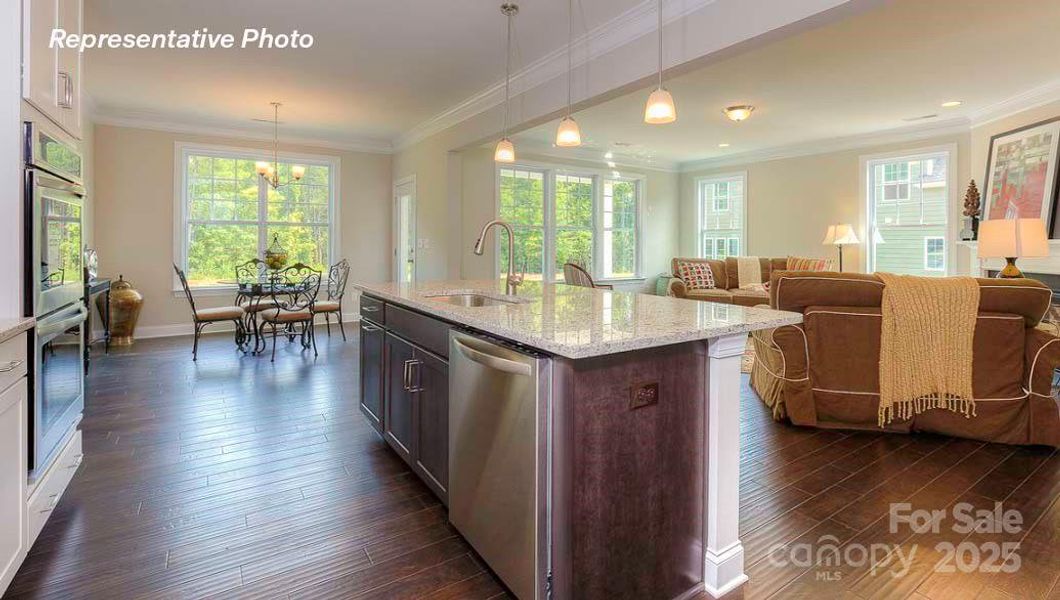 Furnished interior view inside a new home in Sanctuary at Southgate, Indian Trail (Image 8).