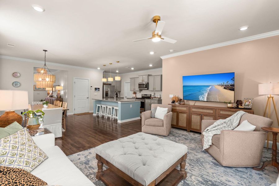 Furnished interior view inside a new home in The Ponds, Summerville (Image 27). Furnished interior view inside a new home in The Ponds, Summerville (Image 27).