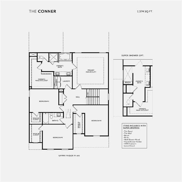 2D floor plan layout of this home in , Buford, GA (Image 5).