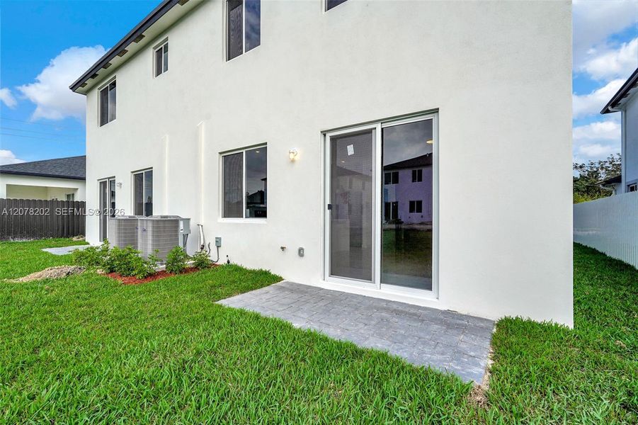 Exterior details and patio area of a home in Chloe's Estates, Miami (Image 30).