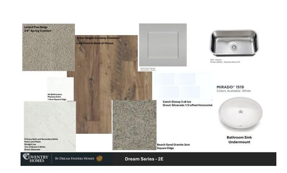 Sample of building materials used in homes in Laurel Landing, Alvin (Image 4).