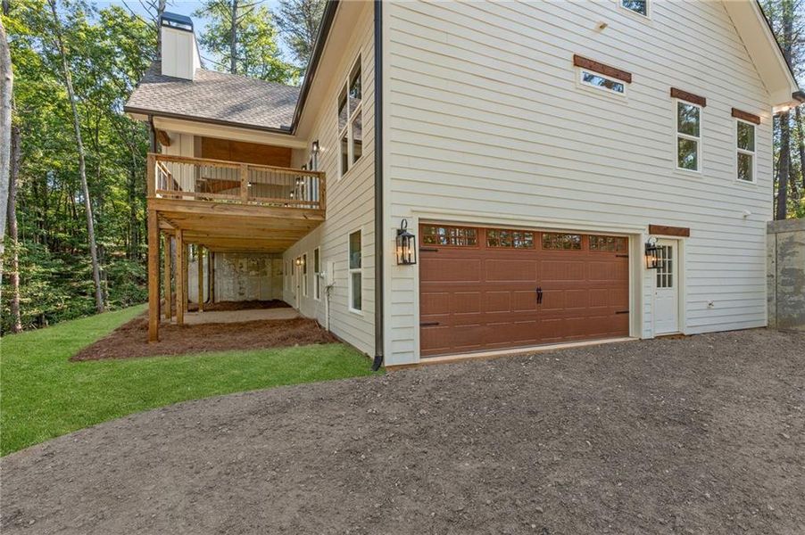 Exterior details and patio area of a home in , Dahlonega (Image 32).