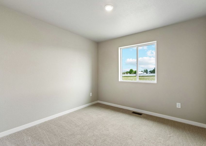 The secondary bedrooms have carpet.