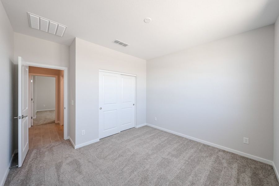 A room with white doors.