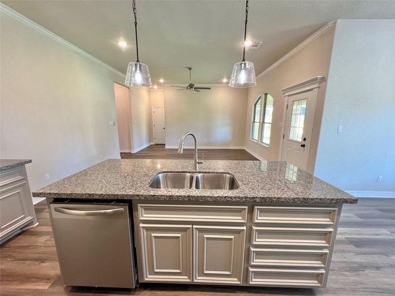 Furnished interior view inside a new home in , Angleton (Image 8).