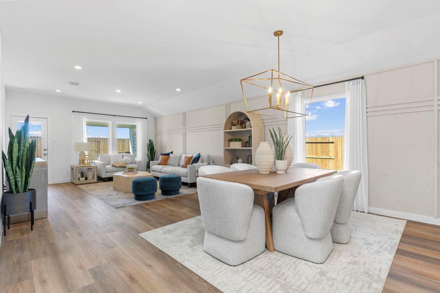 Furnished interior view inside a new home in , Iowa Colony (Image 14).