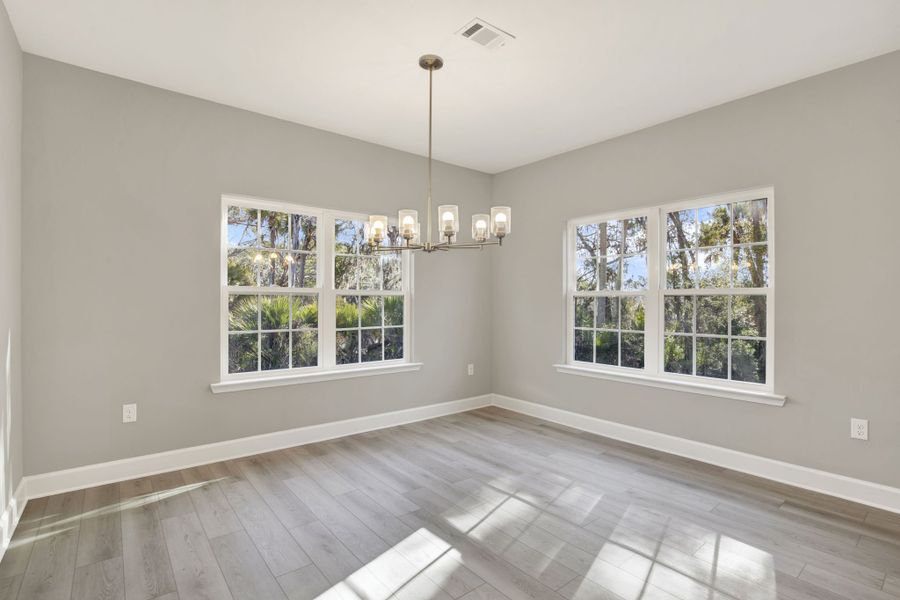 Hudson Plan Breakfast Room | Bright Dining Area with Natural Light