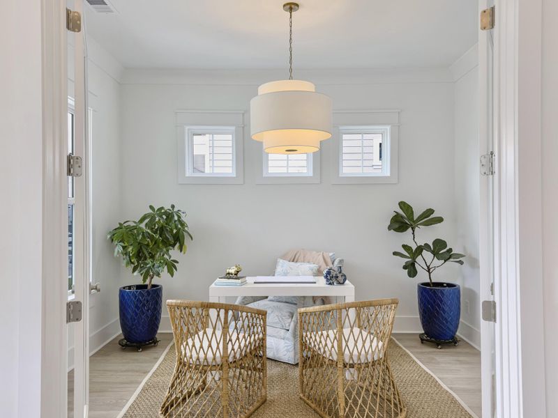 Furnished interior view inside a new home in Overlook at Copahee Sound, Awendaw (Image 6).