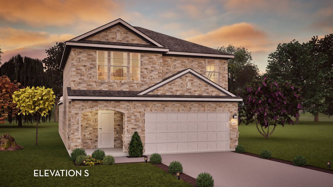 Representative exterior photo of a completed home built from the Ash by CastleRock Communities in Westridge, McKinney, TX (Image 19).