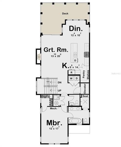 2D floor plan layout of this home in , Tampa, FL (Image 5).
