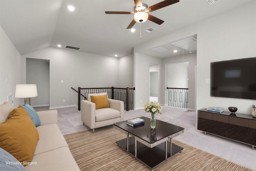 Furnished interior view inside a new home in Morningstar, Andice (Image 6). Furnished interior view inside a new home in Morningstar, Andice (Image 6).