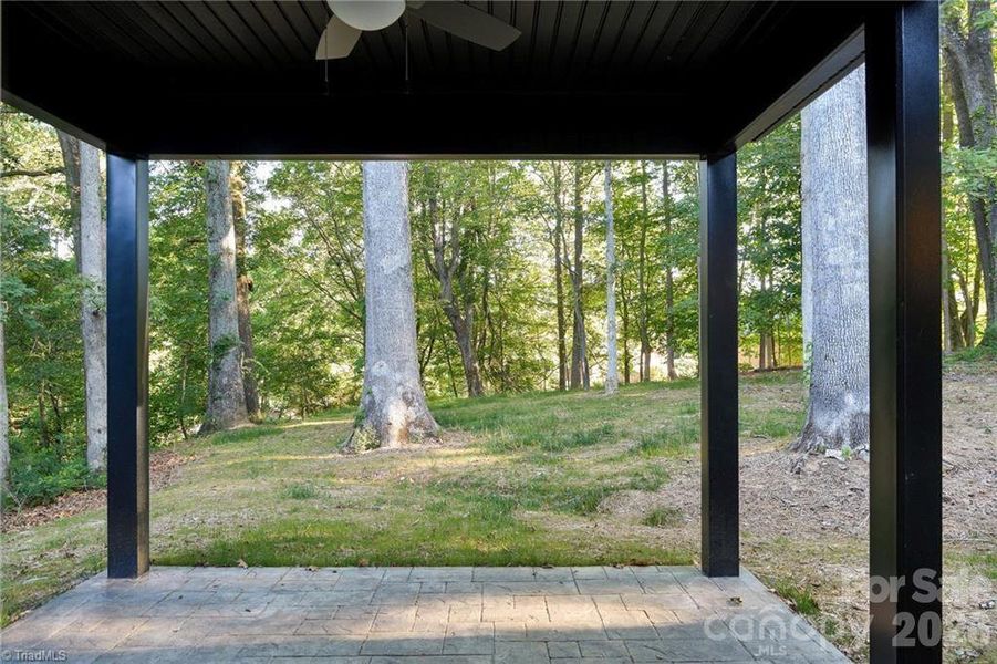 Covered back porch Covered back porch