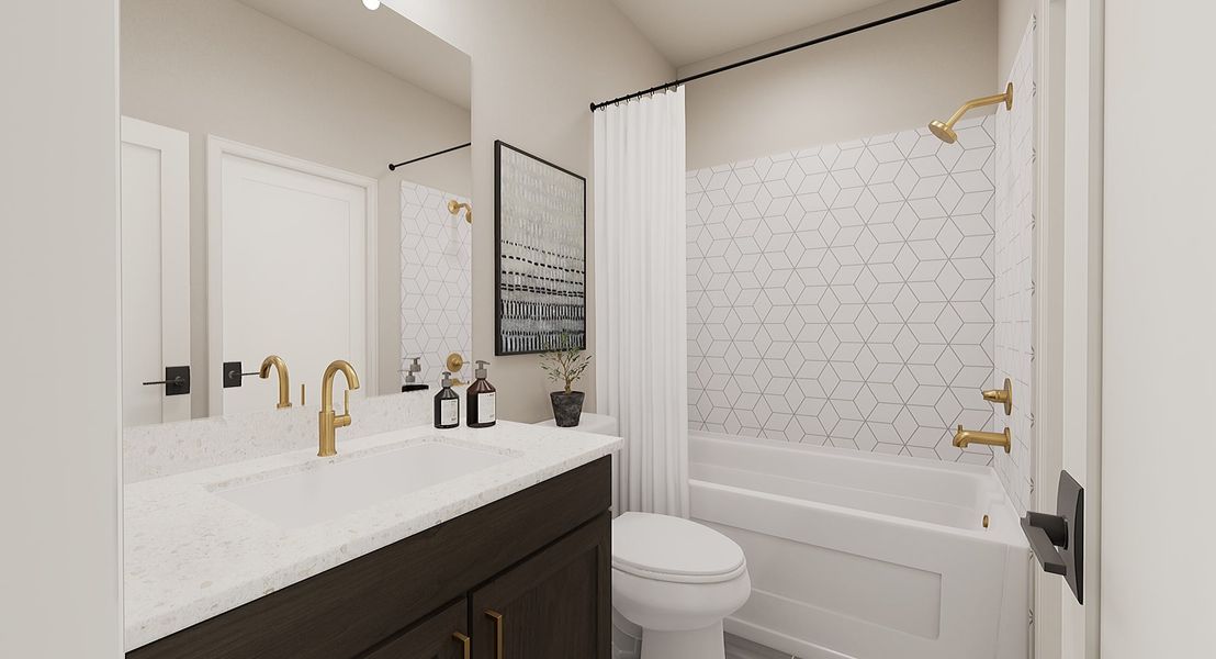 Representative furnished interior of a home built from the 2 by Tri Pointe Homes in Sugar Mill Village, Longmont (Image 23).