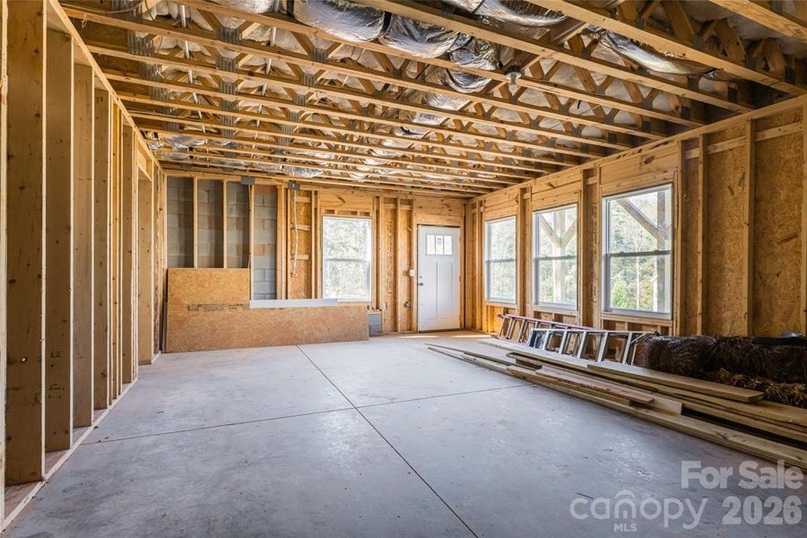 In-progress construction of a new home in , Asheville, NC (Image 40).