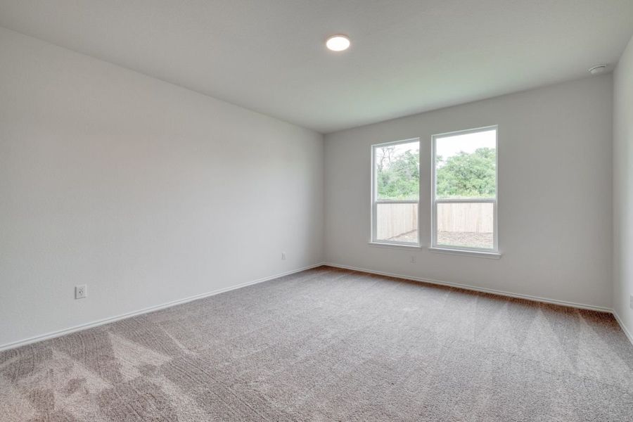 Spacious, unfurnished interior of a new home in River Bluff, Leander (Image 24). Spacious, unfurnished interior of a new home in River Bluff, Leander (Image 24).