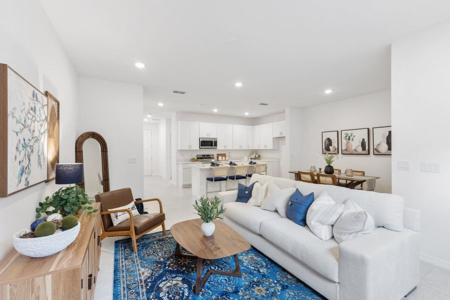 Representative furnished interior of a home built from the Jackson by Park Square Residential in The Residences at Emerson Park, Apopka (Image 8).