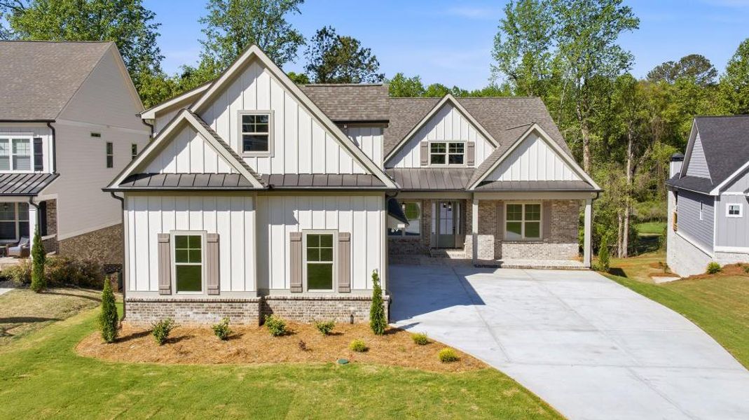 Front exterior of a new home in , Jefferson, GA, highlighting curb appeal (Image 31).