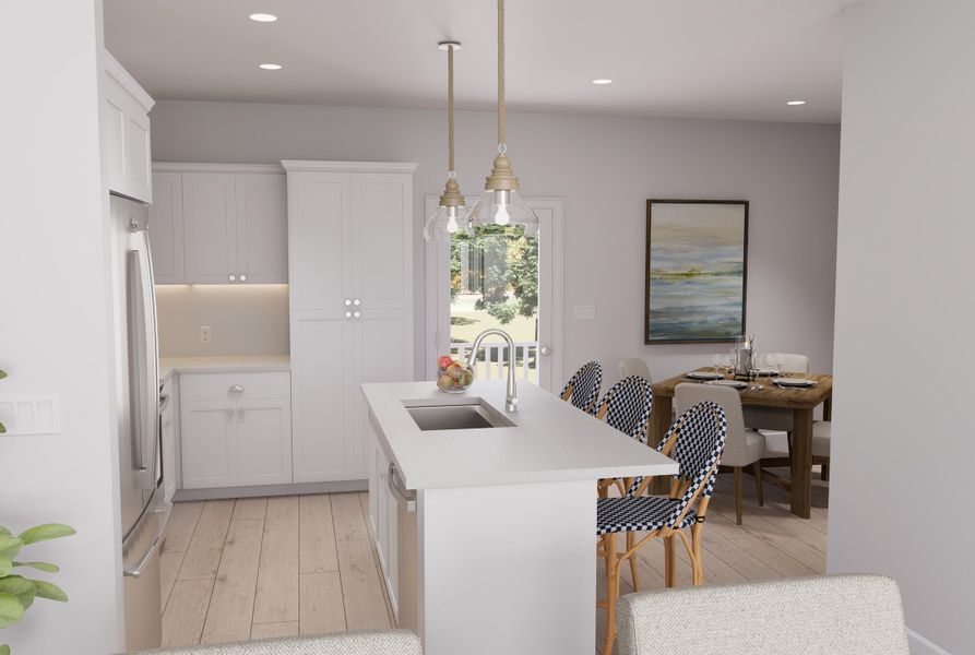 Furnished interior view inside a new home in , North Charleston (Image 12).