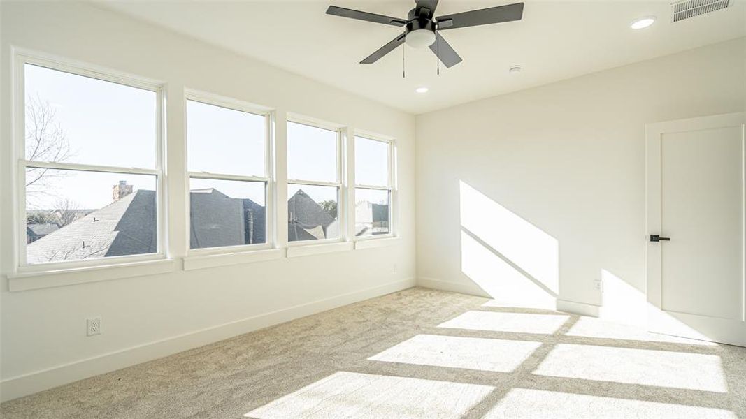 large upstairs bedroom