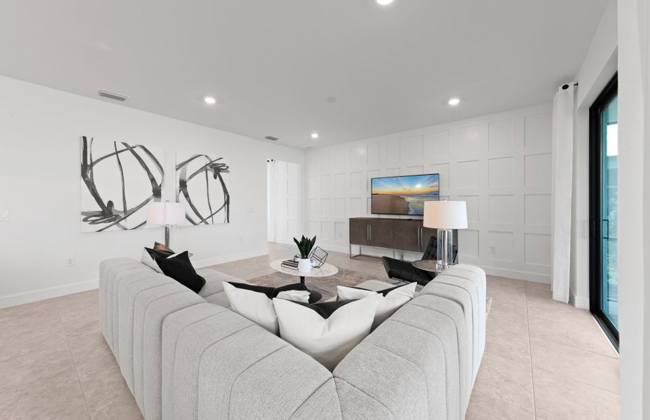 Spacious gathering room