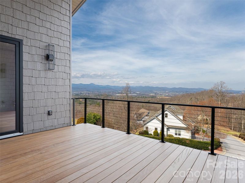 Main Level Deck with majestic mountain views