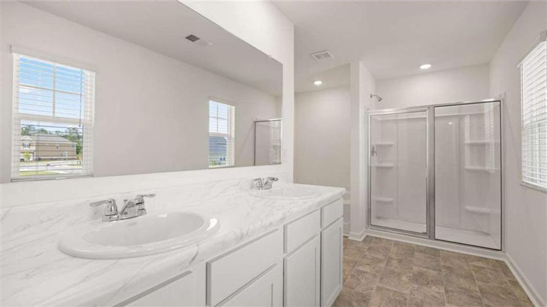 Furnished interior view inside a new home in Brooks Village, Dacula (Image 10).