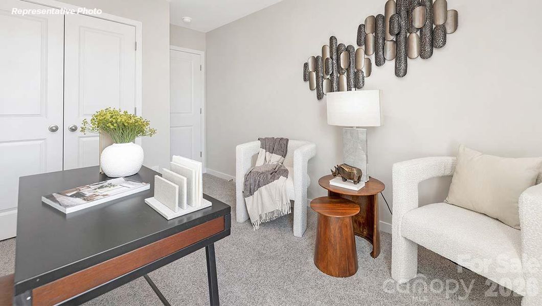 Furnished interior view inside a new home in The Townes at Troutman, Troutman (Image 14).