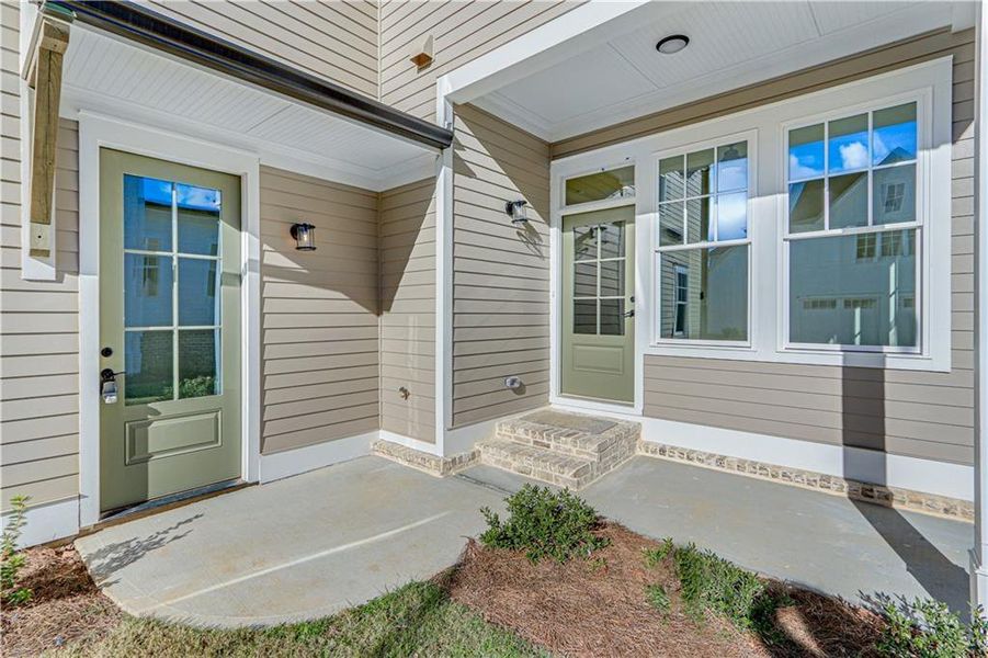 Exterior details and patio area of a home in , Dacula (Image 25).