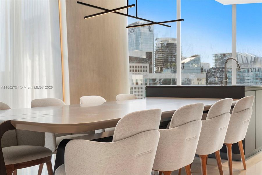 Furnished interior view inside a new home in , Miami (Image 5).