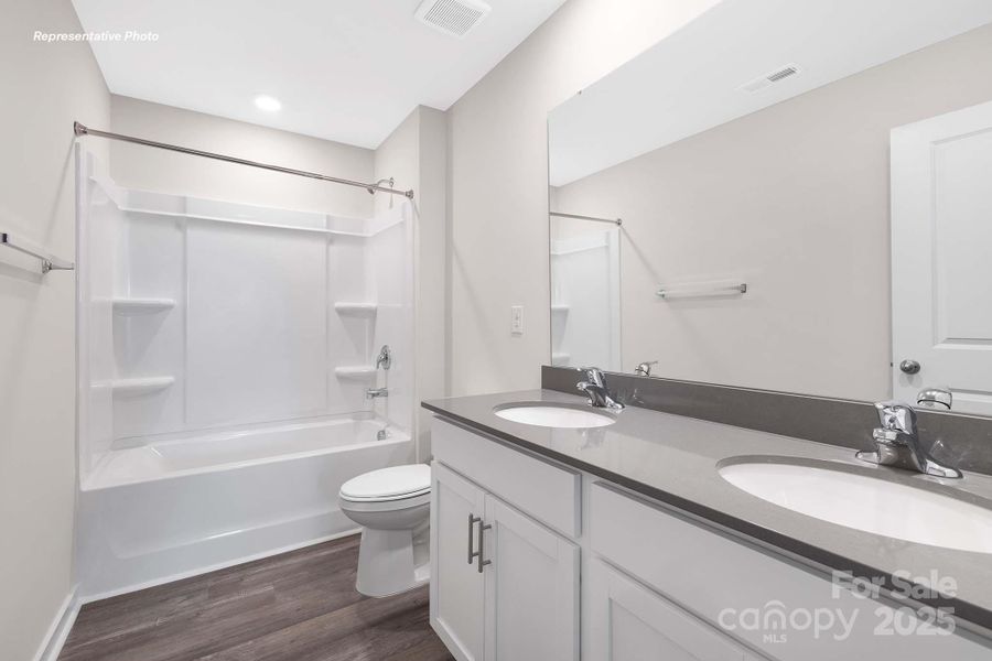 Furnished interior view inside a new home in Secrest Commons, Monroe (Image 22). Furnished interior view inside a new home in Secrest Commons, Monroe (Image 22).