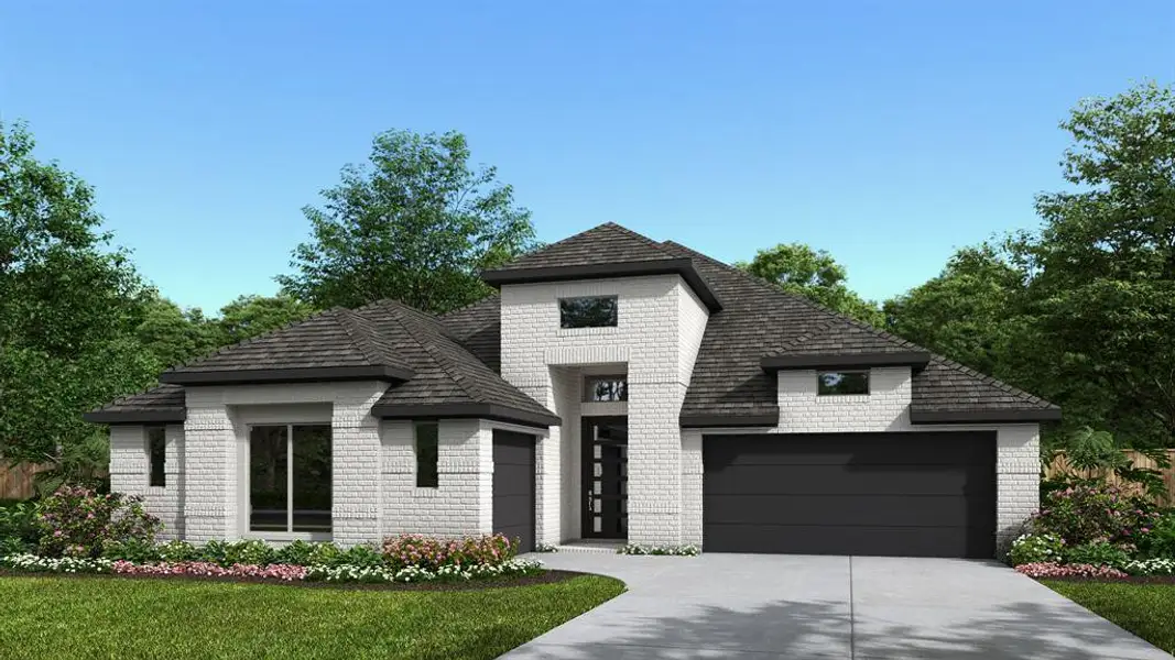 Front exterior of a new home in Terraces, Rockwall, TX, highlighting curb appeal (Image 1). Front exterior of a new home in Terraces, Rockwall, TX, highlighting curb appeal (Image 1).