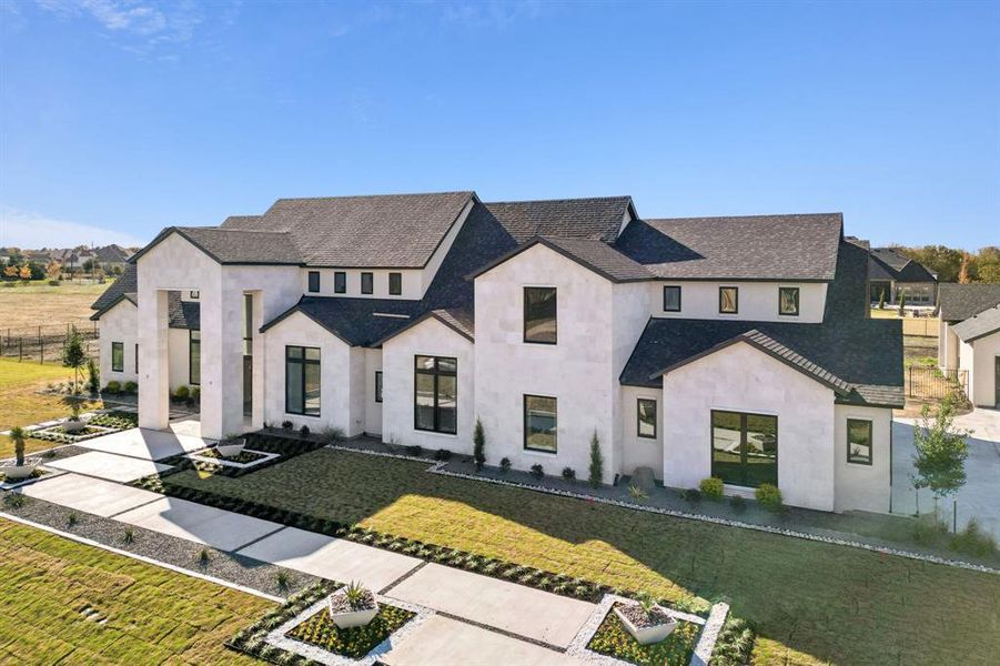 Front exterior of a new home in , Fairview, TX, highlighting curb appeal (Image 15).