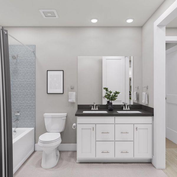 Representative furnished interior of a home built from the Brant by Tri Pointe Homes in Trillium, Richmond (Image 16).