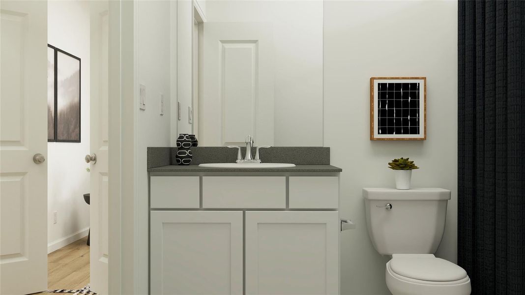 Furnished interior view inside a new home in Samara, League City (Image 15).