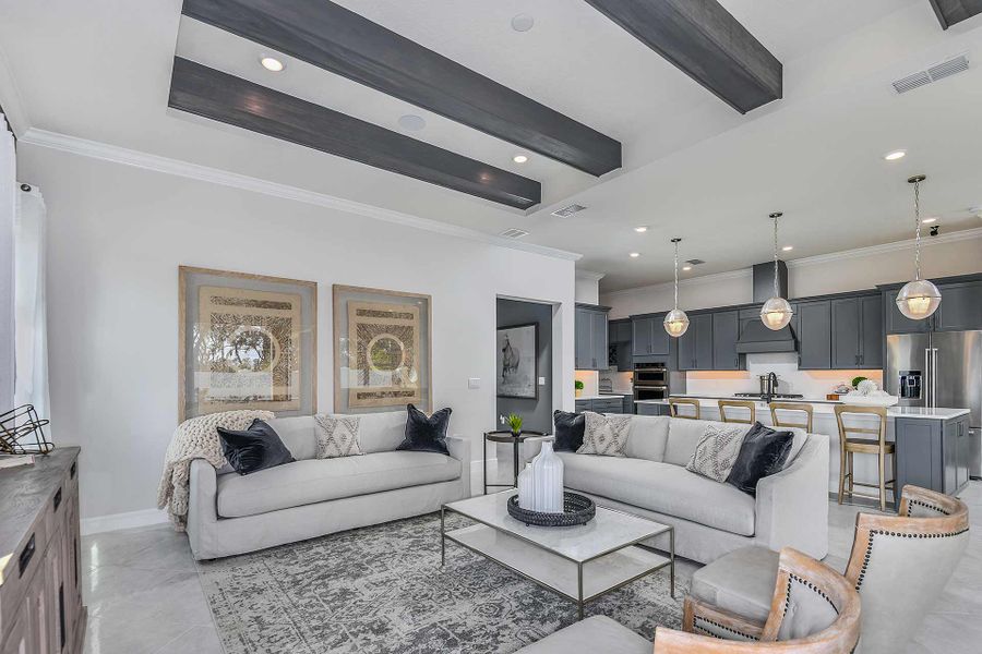 Furnished interior view inside a new home in Avondale at Avenir, Palm Beach Gardens (Image 4).