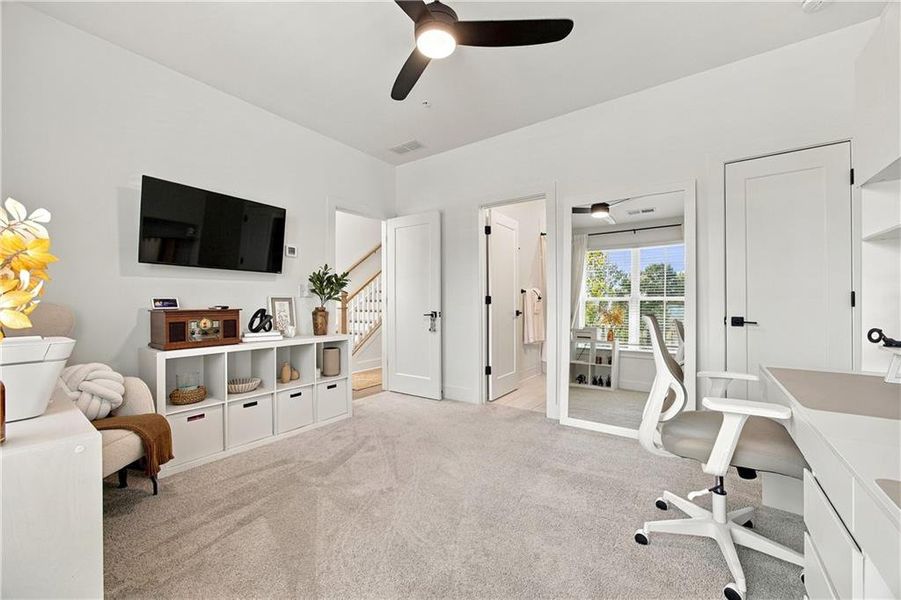 Furnished interior view inside a new home in , Alpharetta (Image 11). Furnished interior view inside a new home in , Alpharetta (Image 11).