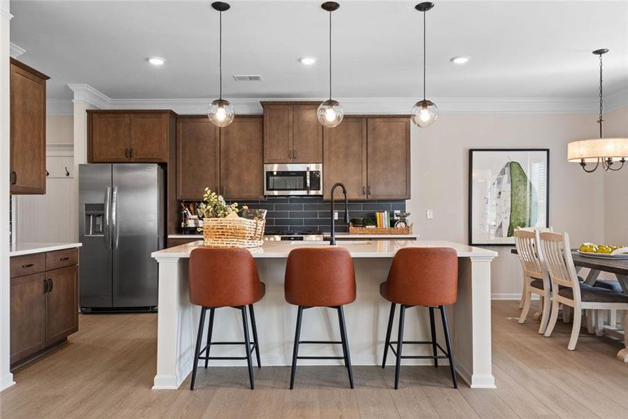 Furnished interior view inside a new home in Glen at Cave Springs, Douglasville (Image 9).