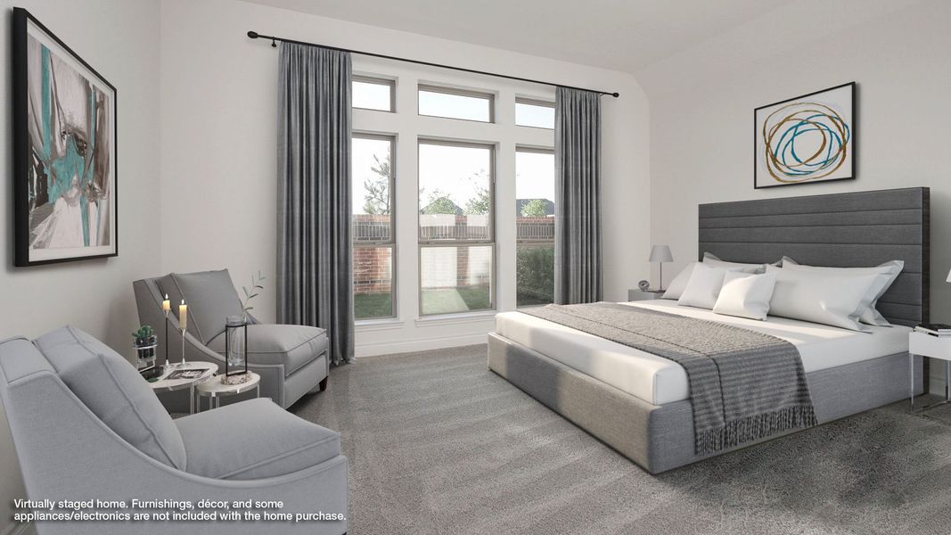 Furnished interior view inside a new home in Briggs Ranch, San Antonio (Image 8). Furnished interior view inside a new home in Briggs Ranch, San Antonio (Image 8).